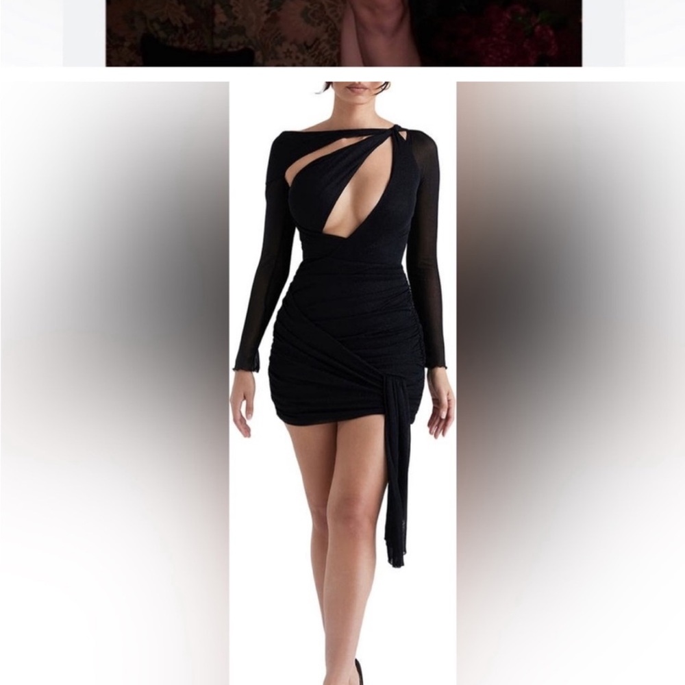 Elegant Black One-Shoulder Dress